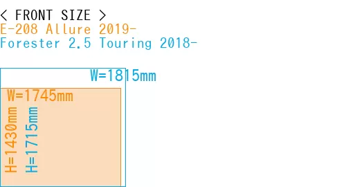 #E-208 Allure 2019- + Forester 2.5 Touring 2018-